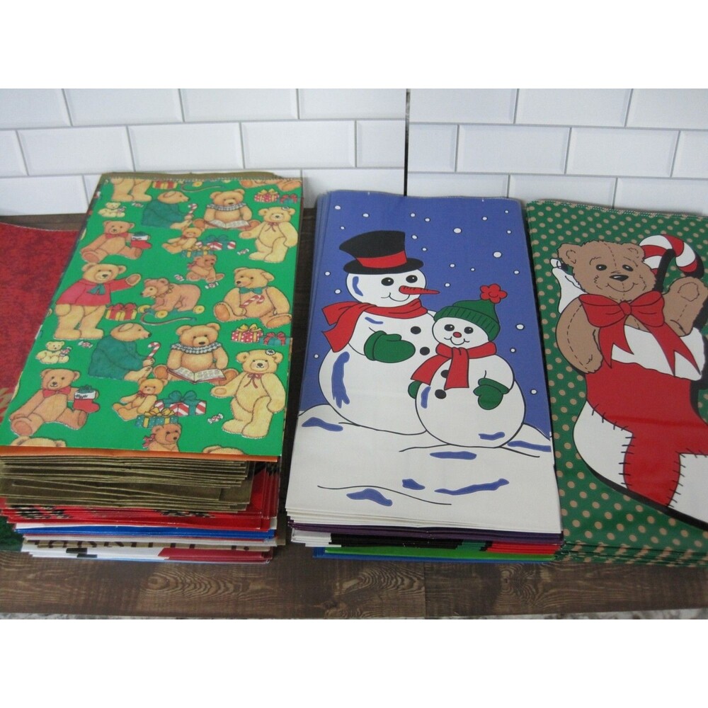 Vintage Paper Christmas Gift Sacks Huge Lot of 134 Gift Bags 1994-2011